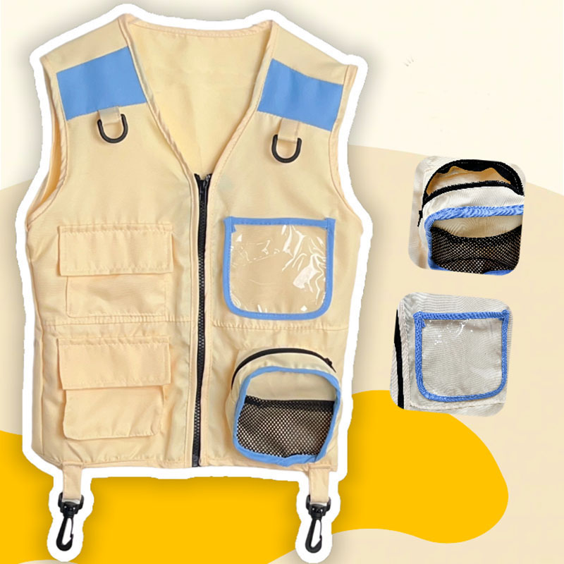Outdoor Adventure Girl - Gilet d'explorateur pour enfants, jeu de