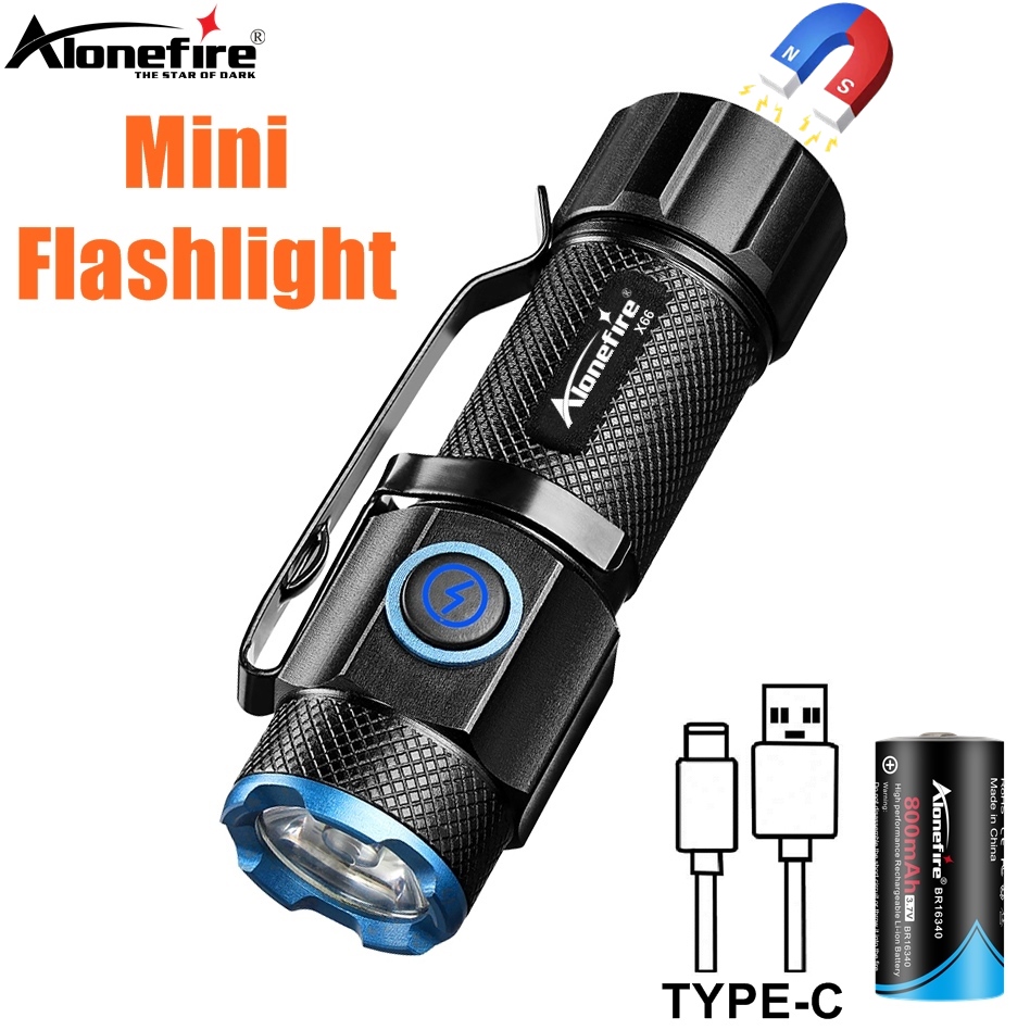 Outdoor Adventure Inc - Mini lampe torche 6500K haute luminosité