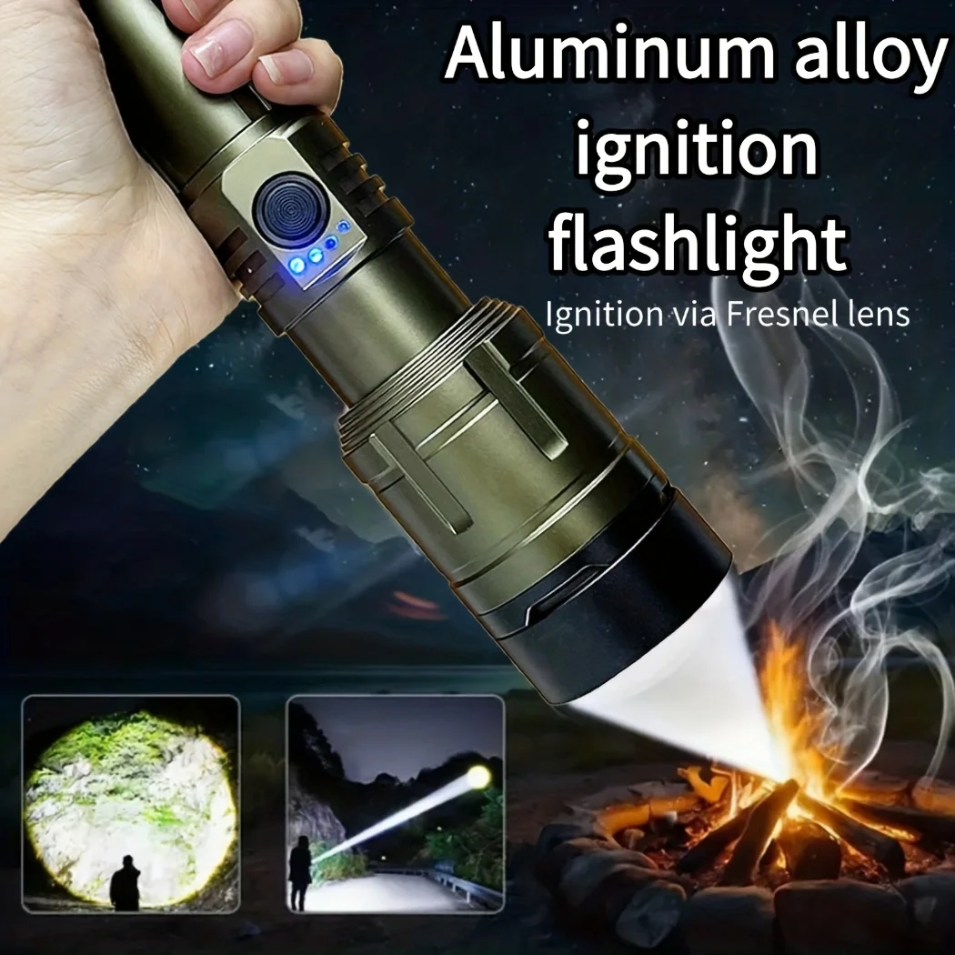 Outdoor Adventure Inc - Lampe torche puissante à concentration d'ignition,
