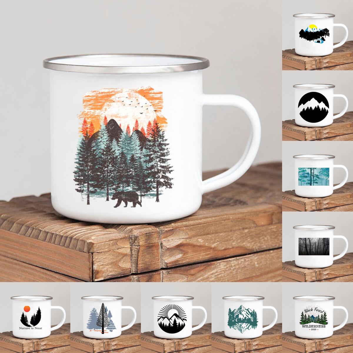 Outdoor Adventure Ideas - Tasse à café en émail pour