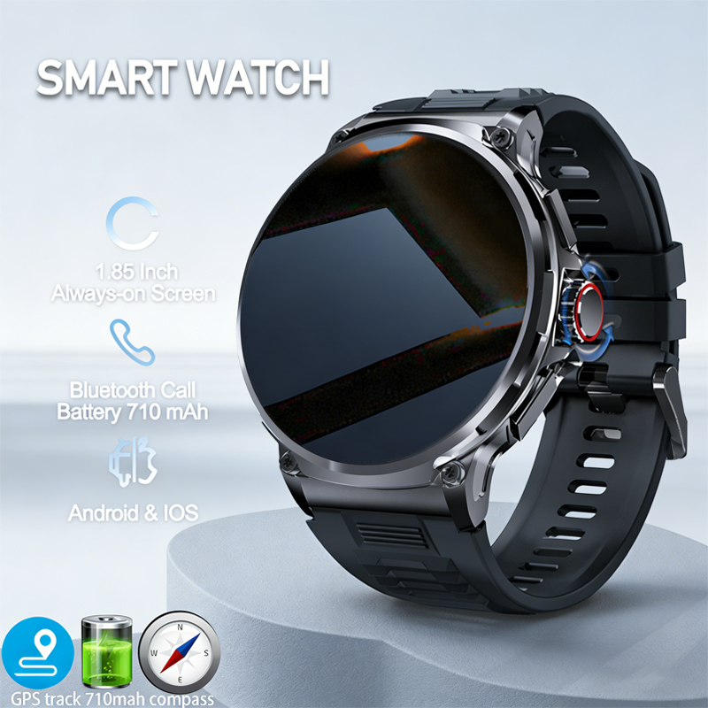 Outdoor Adventure Hours - Montre connectée pour homme 710mAh, montre