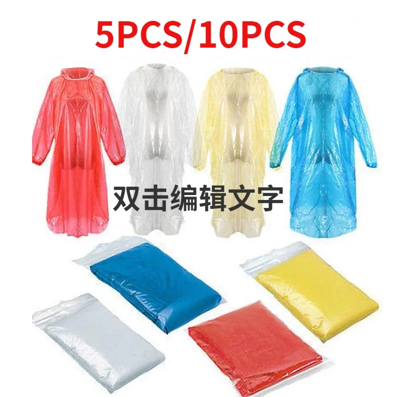 Outdoor Adventure Girl - 5/10PC imperméable jetable Adultchildren imperméable manteau
