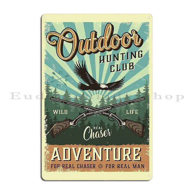 Plaque Métallique Vintage Club - Outdoor Adventure Cinema avis et prix
