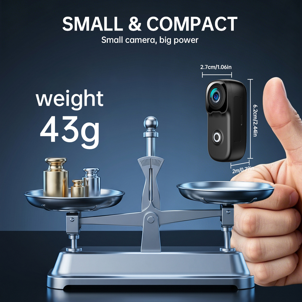 Caméra d'action 4K miniature é - Outdoor Adventure Series avis et prix