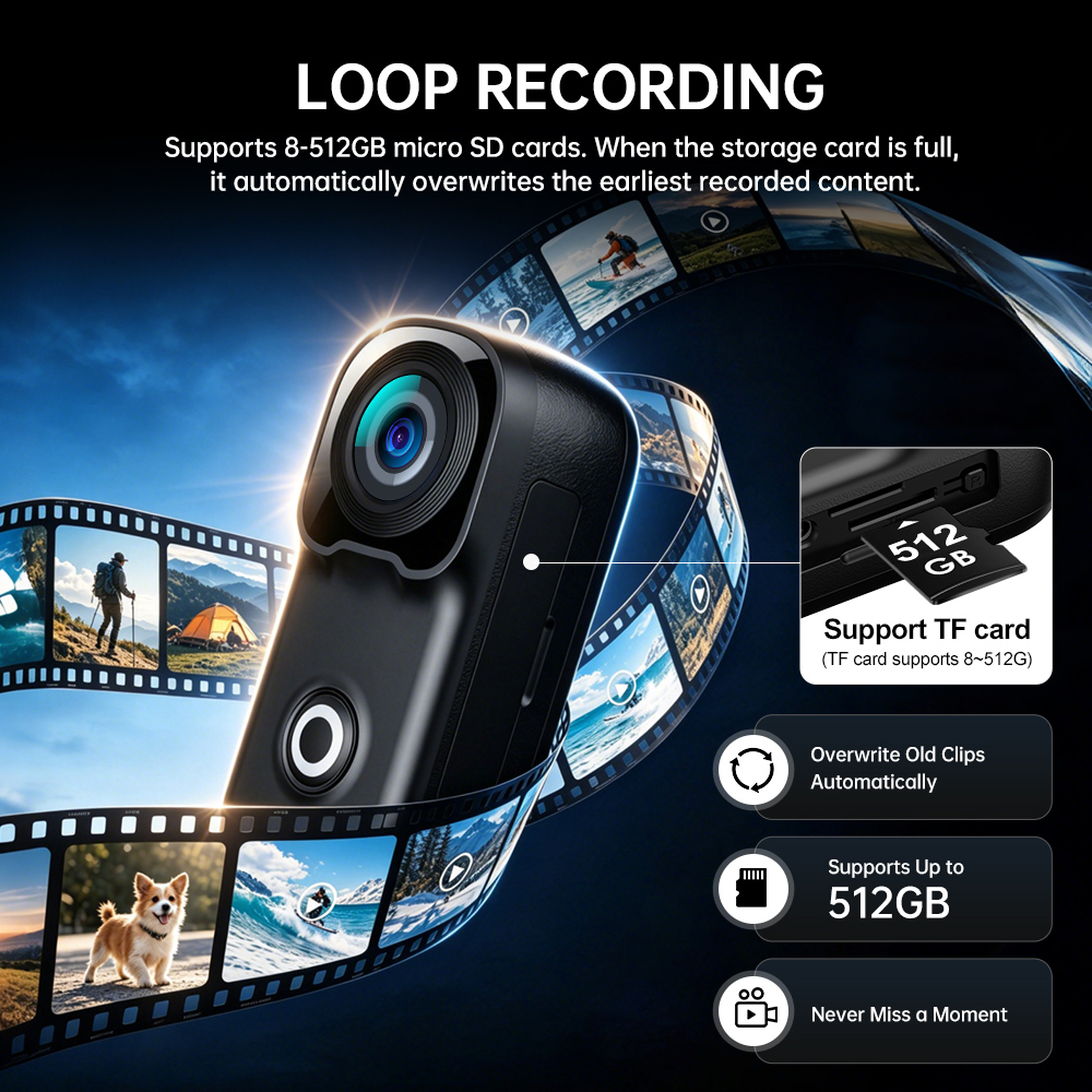 Caméra d'action 4K miniature é - Outdoor Adventure Series avis et prix