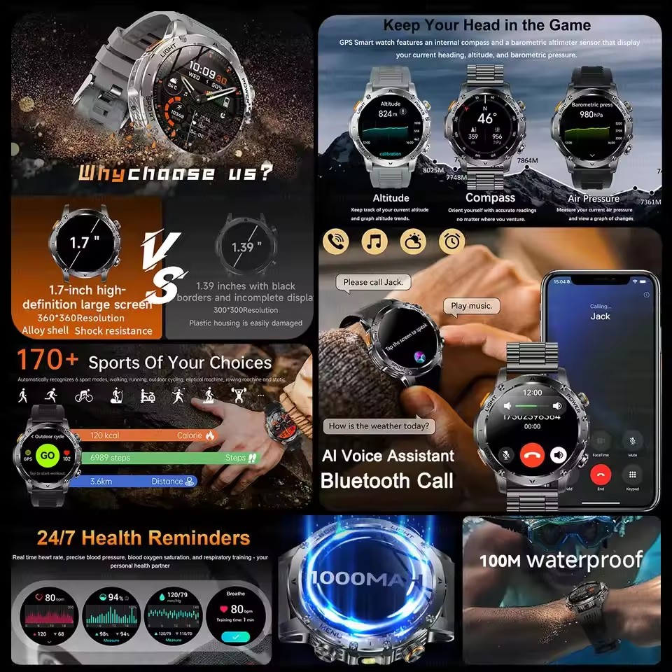 Nouvelle montre connectée GPS  - Outdoor Adventure Hours avis et prix