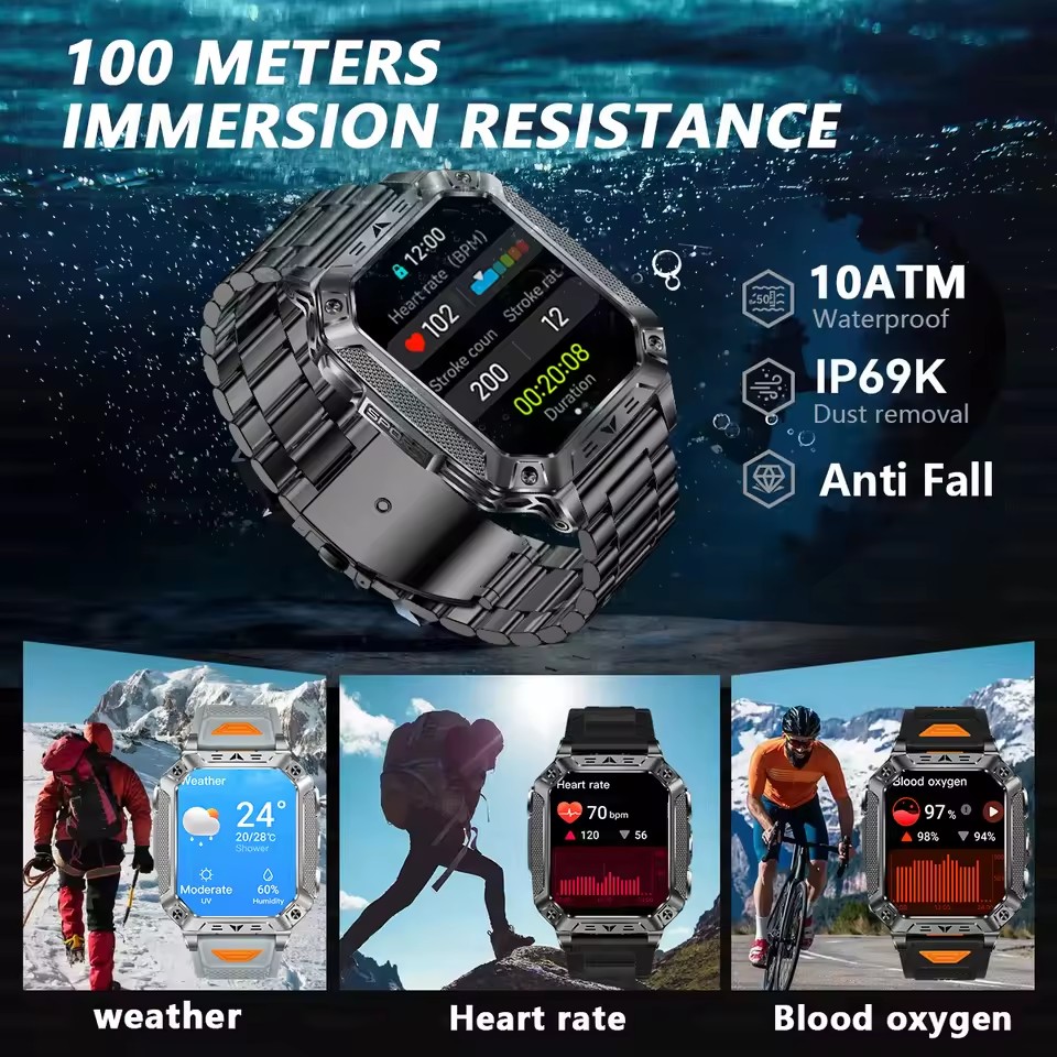 Montre connectée pour homme av - Outdoor Adventure Hours avis et prix